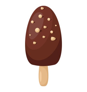 Dondurma dondurma ile çikolata kaplı kahve aromalı