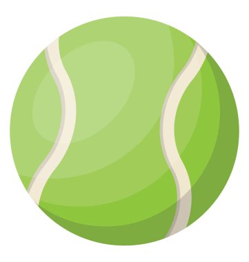 Tenis topu basit düz simge görüntüsünü 