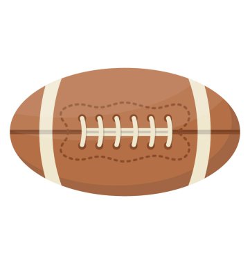 Kahverengi renk ragbi topu 