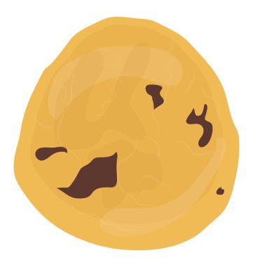 Bir çikolata yığın tanımlama bilgisinin bir basit düz simgesi tasarım 