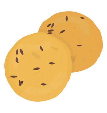 Kimyon tohumu ile düz simgesi tasarım serpilir tanımlama bilgileri 