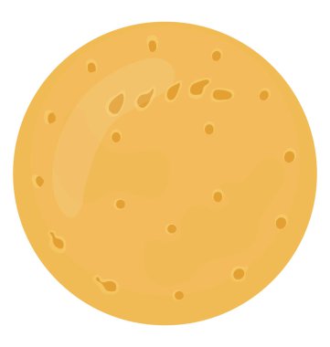 Kahverengi çerez bir yuvarlak biçim 