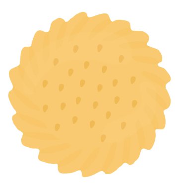 Basit düz simgesi tasarım bir fıstık ezmesi kurabiye