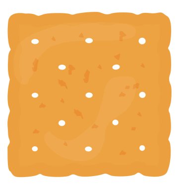 kare şeklinde ya da kurabiye, düz simgesi tasarım kesme 