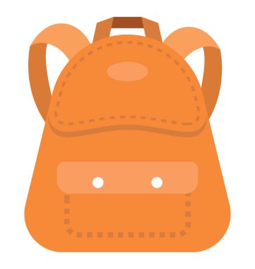 Düğme ön cep, a el taşımak ve omuz askıları olan şık torba şeklinde bir üçgen 