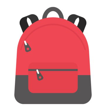 Cüzdanına olarak da adlandırılan bir sırt çantası 