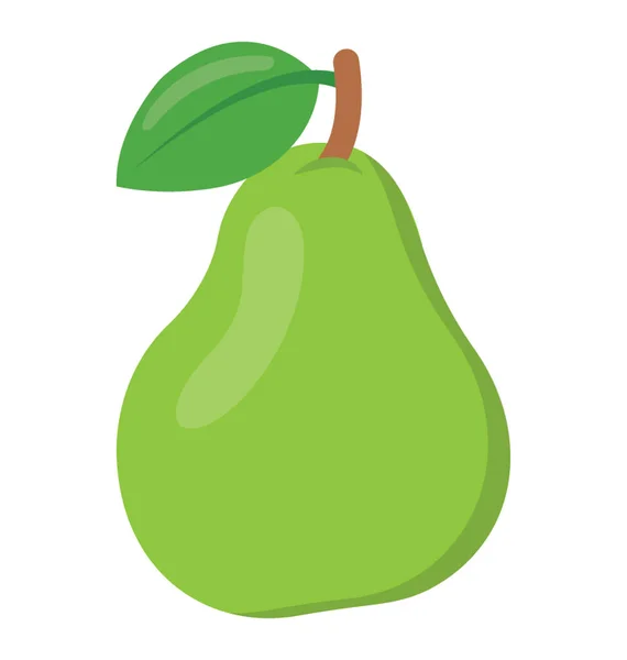 Ein Apfel Wie Frische Reife Früchte Die Birne Repräsentieren — Stockvektor