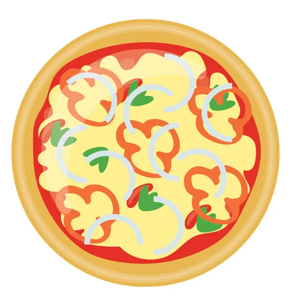 Barbekü tavuk pizza kabuk göstererek ifade eden simge soğan ve domates ile eğri dilimleri serpilir