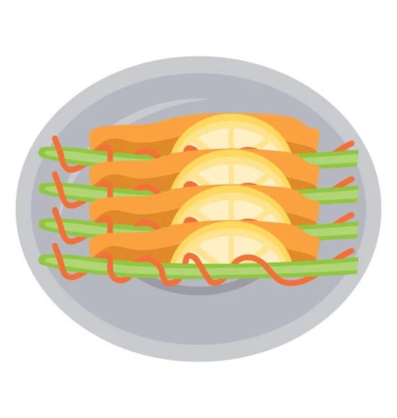 Runde Kugeln Auf Spießen Kennzeichnen Symbol Für Dango — Stockvektor