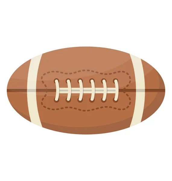 Коричневый Мяч Регби — стоковый вектор