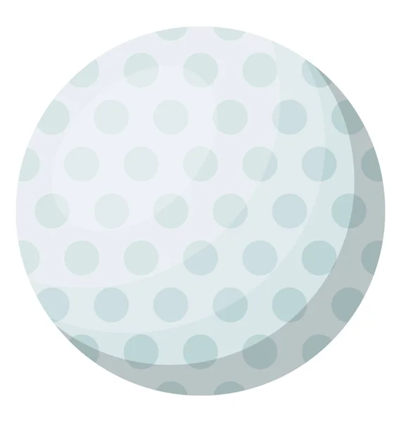 Sports ball used for golfing, golf ball flat icon design