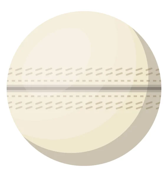 Une Boule Cricket Dur Symbole Jeu — Image vectorielle