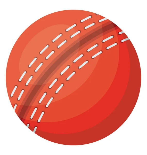 クリケット ゲームのシンボルのハード ボール — ストックベクタ