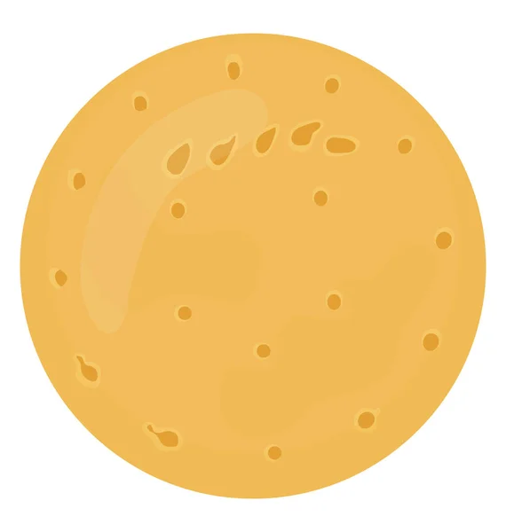 圆形棕色曲奇饼 — 图库矢量图片