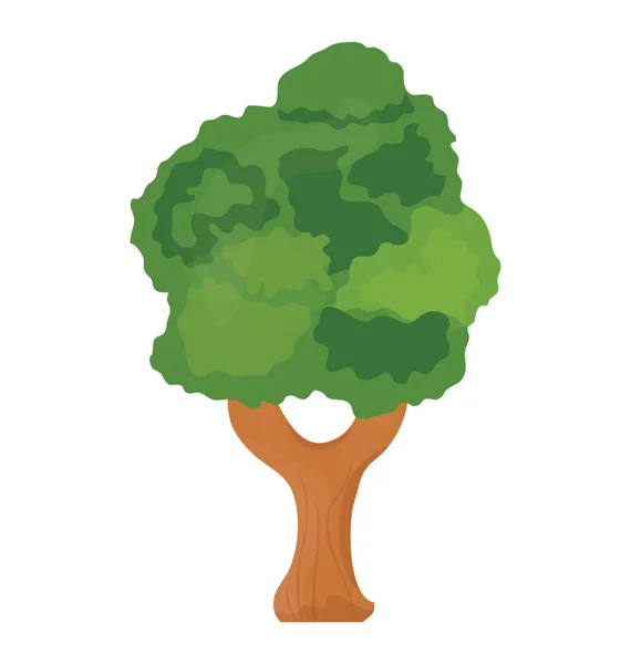 Árbol Con Hojas Llenas Néctar Que Denota Ícono Del Árbol — Vector de stock