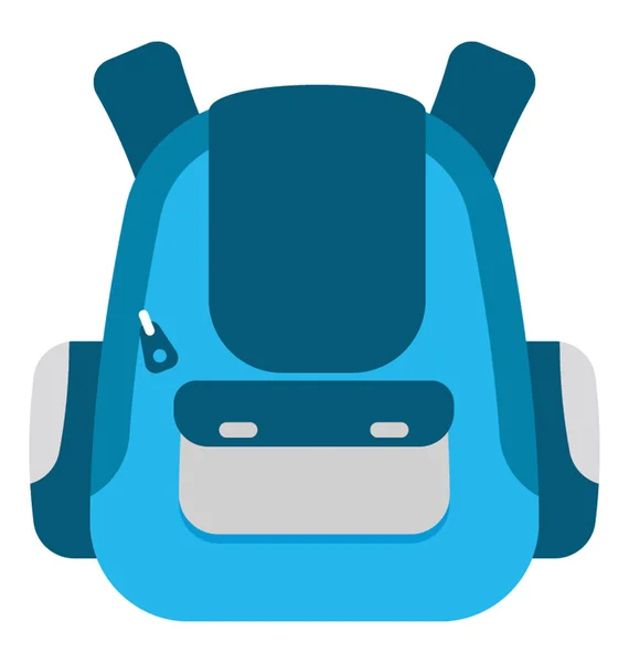 Una Camisa Niña Como Bolso Escuela Con Bolsillo Correas Hombro — Vector de stock