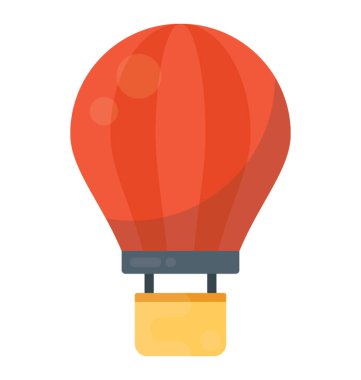 Macera simgeleyen bir sıcak hava balonu 