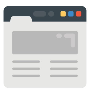 Düz simgesi tasarım web düzenleri