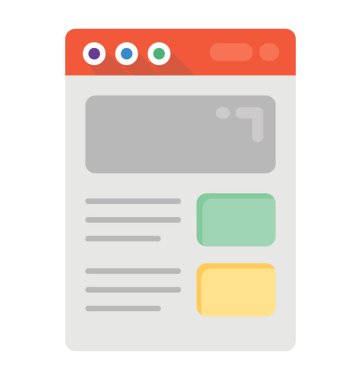 Düz simgesi tasarım web düzenleri