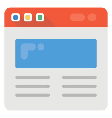 Düz simgesi tasarım web düzenleri