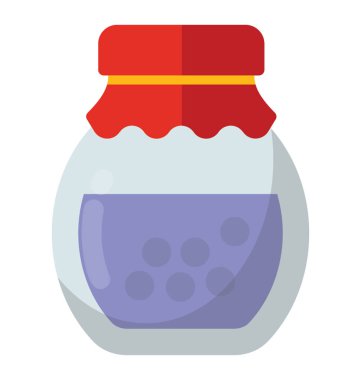 Mor serum yaban mersini kavanoz ile kumaş iyi adam için bir simge yapma kumaş kapak ile örtülü konteyner dolu 