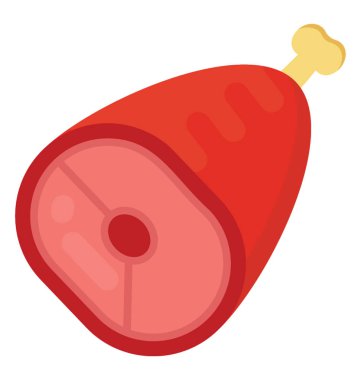 Hayvan et üst bacak parçası tavuk bacak parça için bir simge oluşturma burada 