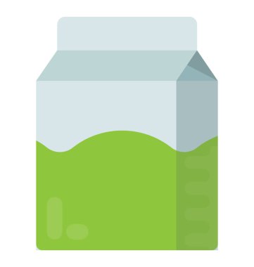 Bir kap süt paketi için simge kavramsallaştırma tetra ambalaj kutusu