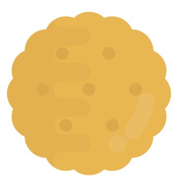 Delikli düz tatlı bir kurabiye bisküvi simge yapma