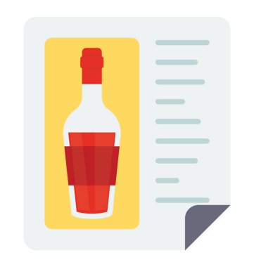 Şurubu grafik ve bazı yazılı çizgili kağıt tarifi için simge 