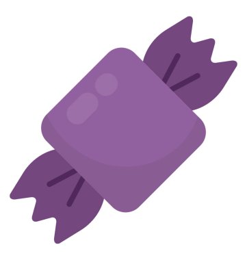 Çiçek paketinde sarılmış bir şeker 