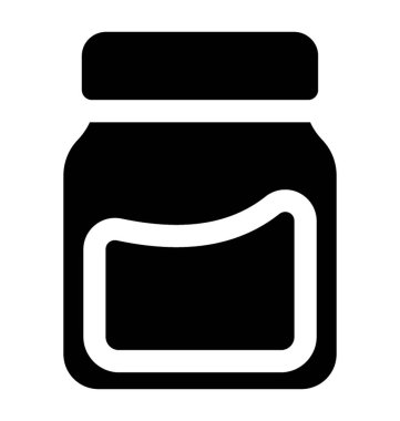 Avokado meyve suyu kavanoz için bir simge yapma plastik kapak ile örtülü serum yarısı dolu konteyner 