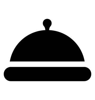 Yemek Servisi için dava içinde otel çanağı, bu cloche yemektir