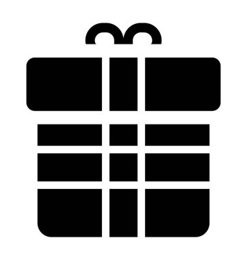 Kurdele simgesi hediye paketi için ifade eden bir paket wappedin  