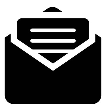 Zarf içindeki gösteren simge mektubu için deftere nakledilecek bir taslak var 