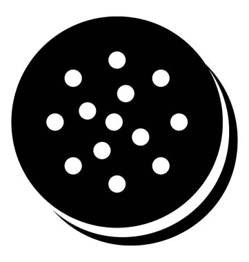 İle krem çikolata bisküvi bir orta, bir çikolatalı sandviç kurabiye simgesi