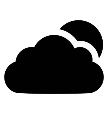 Yaratıcılık bulutlu atmosferi ifade eden beyaz bir sürü shying güneş 