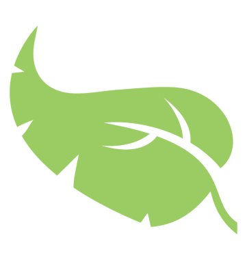 Kalp kesim palmiye yaprağı vitrine kenarları ile yaprak şeklinde 