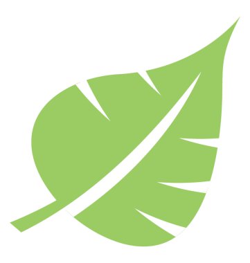 Kalp kesim palmiye yaprağı vitrine kenarları ile yaprak şeklinde 