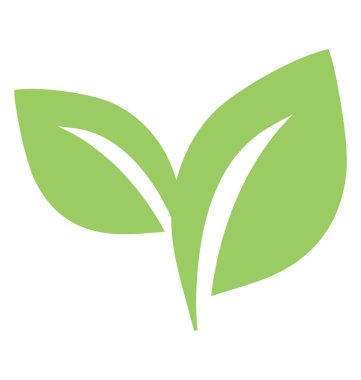 Ortak ağaç ifade eden bir simge ben e çift yaprak yaprak 