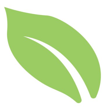 Tek bir kesim ile orta bölünmüş yaprak Hanımeli yaprak bu 