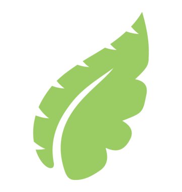 Çok sayıda köşe ve tropikal yaprak sunan bir ven yaprak 