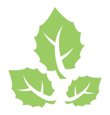 Patel bıçaklar kenarları, damarlar içinde bigtooth kavak yaprağı simgesi ile yaprak gibi 