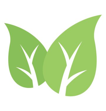 İki ekli birlikte Eko yapma yapraklar gibi boynuz yapısı bırakır 