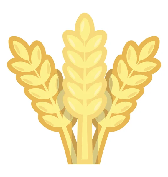 Трав Яна Структура Значком Заповнення Насіння Пшениці — стоковий вектор