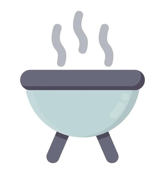 Kályha Állvány Füst Jön Jelölő Grillsütő — Stock Vector