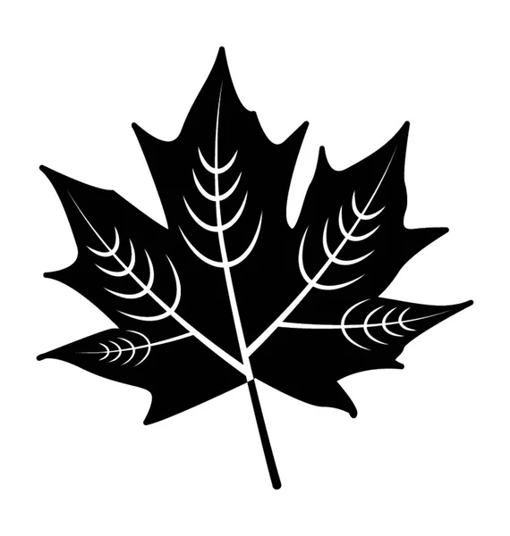 Höst Löv Struktur För Maple Leaf Ikon — Stock vektor
