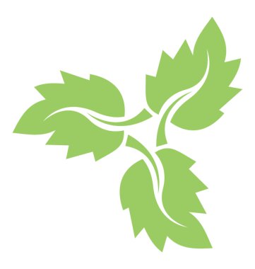 Bileşik Bıçaklar ile yaprakları ve çilek ifade eden yaprak damarları 