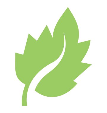 Deltoid bolleana kavak yaprağı simgesi tezahür ortada bir büyük ven ile yaprak şeklinde 