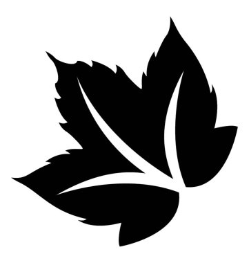 Kenar boşluğu teeths ve üzüm yaprağı anısına damarlar ile çiçek yaprak