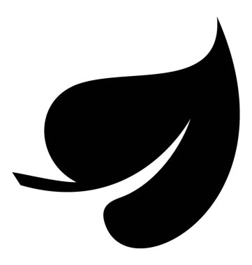 Bir kalp şekli yaprak leylak yaprak simgesi şekillendirme uzun baş köşesi 